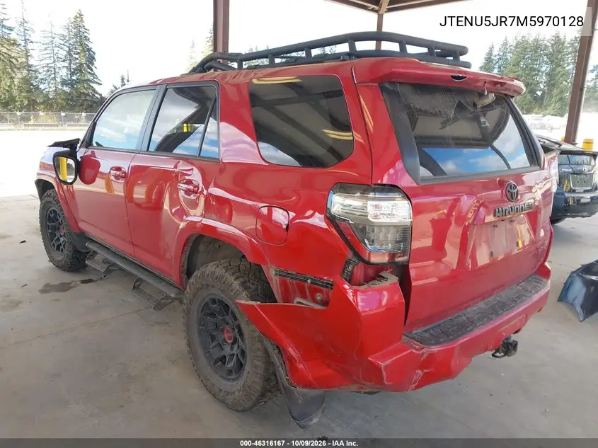 2021 TOYOTA 4RUNNER VIN JTENU5JR7M5970128 — фото 3