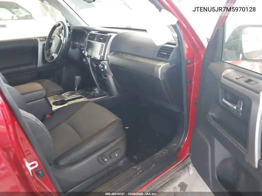 2021 TOYOTA 4RUNNER VIN JTENU5JR7M5970128 — фото 5