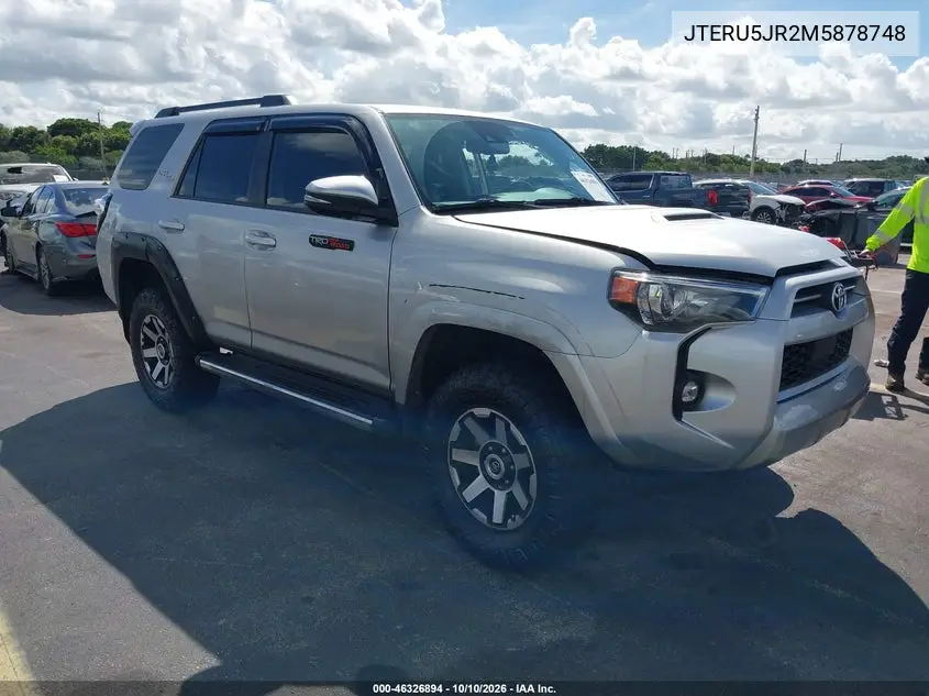 TOYOTA 4RUNNER 2021, VIN JTERU5JR2M5878748