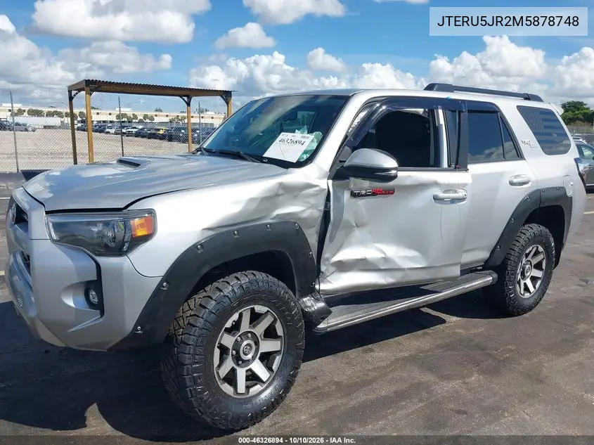 2021 TOYOTA 4RUNNER VIN JTERU5JR2M5878748 — фото 6