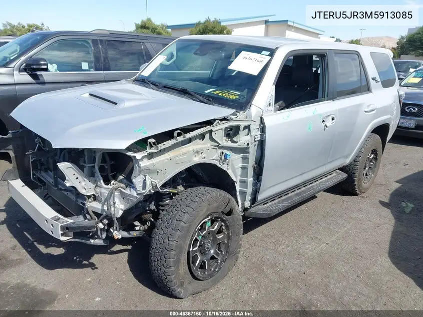 2021 TOYOTA 4RUNNER VIN JTERU5JR3M5913085 — фото 2