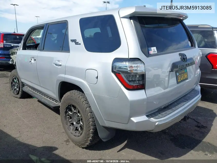 2021 TOYOTA 4RUNNER VIN JTERU5JR3M5913085 — фото 3