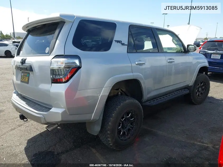2021 TOYOTA 4RUNNER VIN JTERU5JR3M5913085 — фото 4