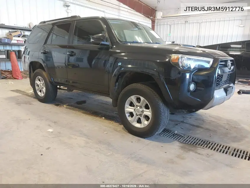 TOYOTA 4RUNNER 2021, VIN JTERU5JR3M5912776