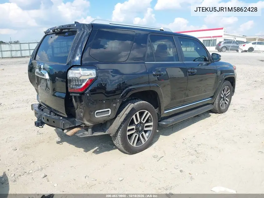2021 TOYOTA 4RUNNER VIN JTEKU5JR1M5862428 — фото 4