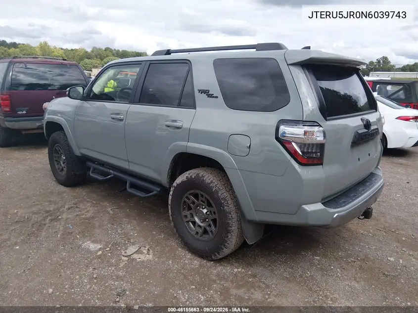 2022 TOYOTA 4RUNNER VIN JTERU5JR0N6039743 — фото 3