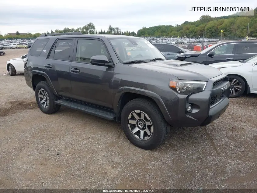 TOYOTA 4RUNNER 2022, VIN JTEPU5JR4N6051661