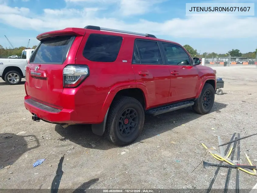 2022 TOYOTA 4RUNNER VIN JTENU5JR0N6071607 — фото 4