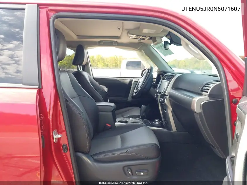2022 TOYOTA 4RUNNER VIN JTENU5JR0N6071607 — фото 5