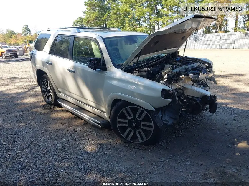 TOYOTA 4RUNNER 2023, VIN JTEKU5JR3P6190483