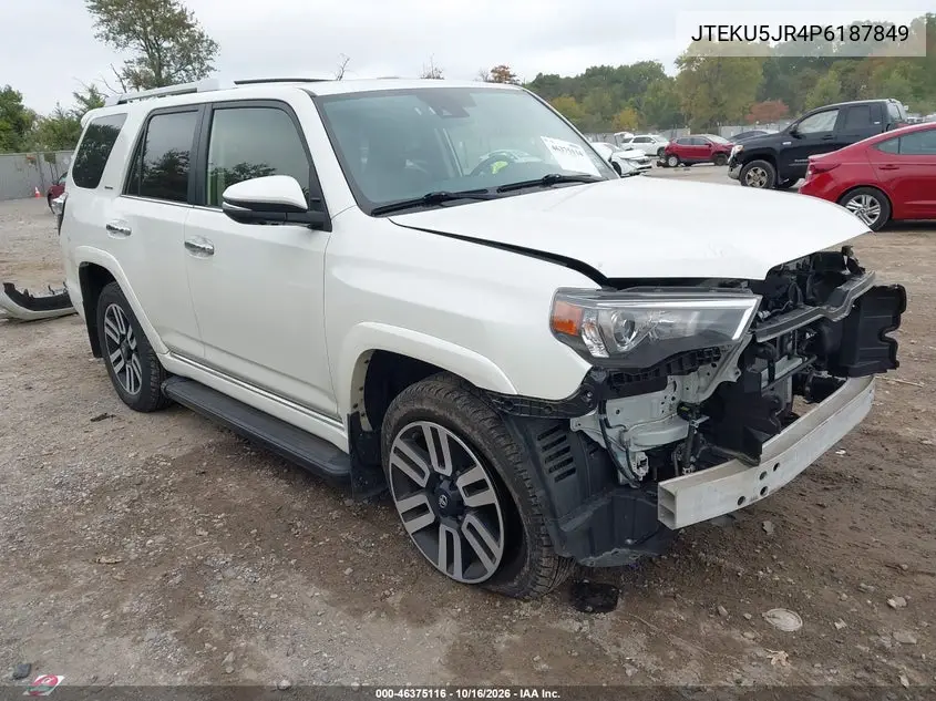 TOYOTA 4RUNNER 2023, VIN JTEKU5JR4P6187849