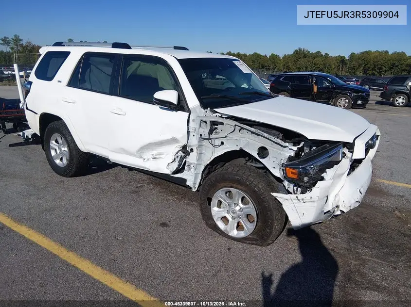 TOYOTA 4RUNNER 2024, VIN JTEFU5JR3R5309904