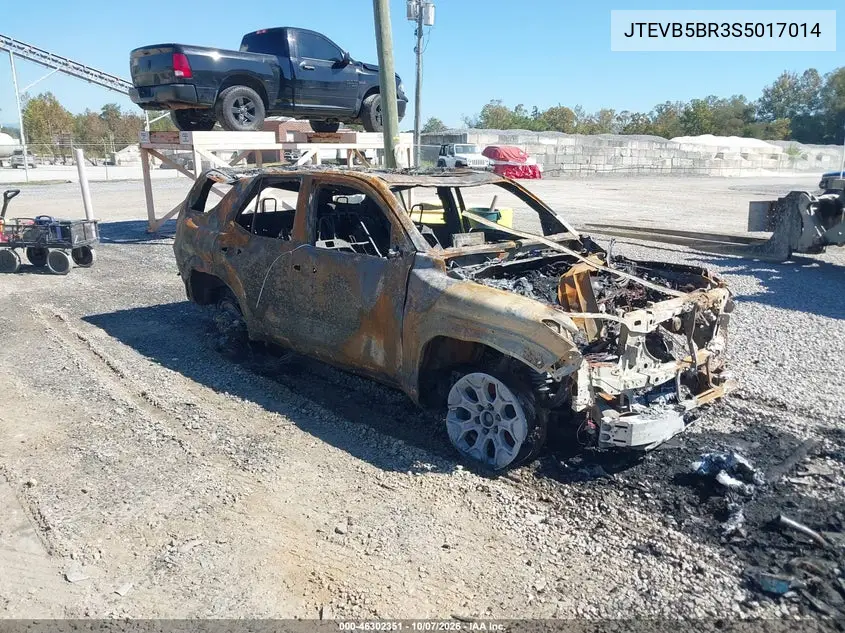 TOYOTA 4RUNNER 2025, VIN JTEVB5BR3S5017014