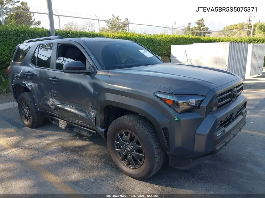 TOYOTA 4RUNNER 2025, VIN JTEVA5BR5S5075371