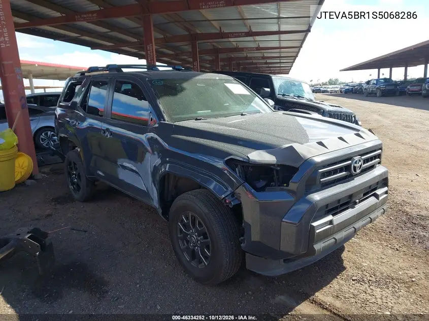TOYOTA 4RUNNER 2025, VIN JTEVA5BR1S5068286