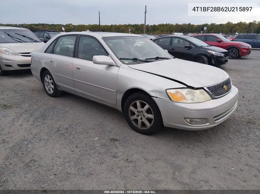 TOYOTA AVALON 2002, VIN 4T1BF28B62U215897
