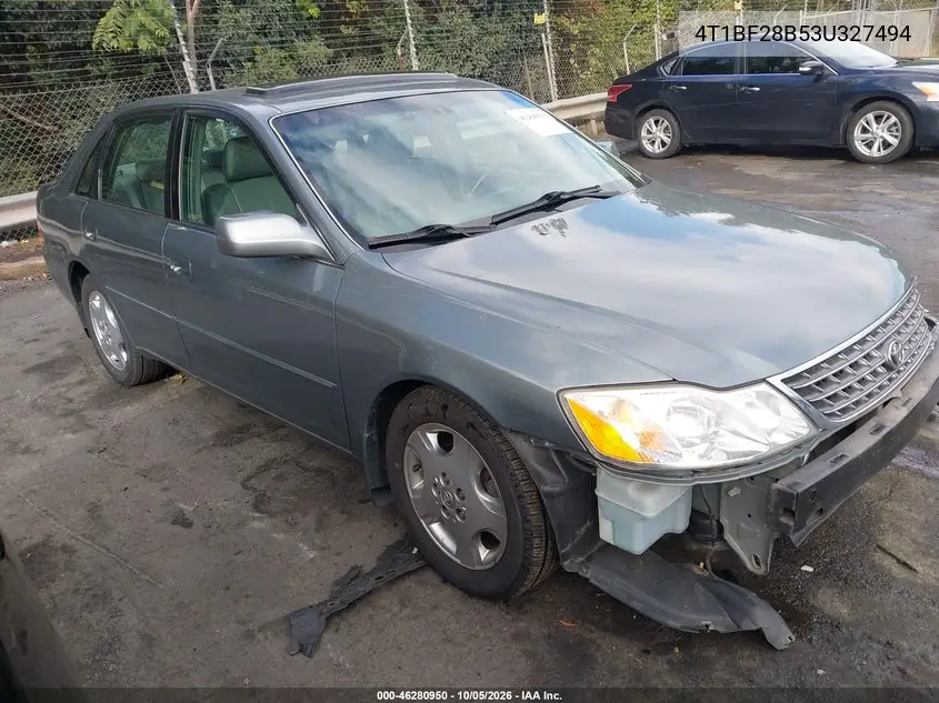 TOYOTA AVALON 2003, VIN 4T1BF28B53U327494