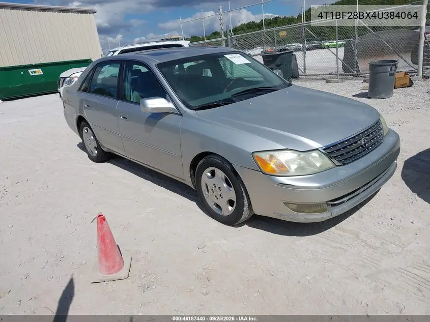 TOYOTA AVALON 2004, VIN 4T1BF28BX4U384064