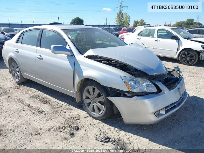 TOYOTA AVALON 2005, VIN 4T1BK36B35U010160