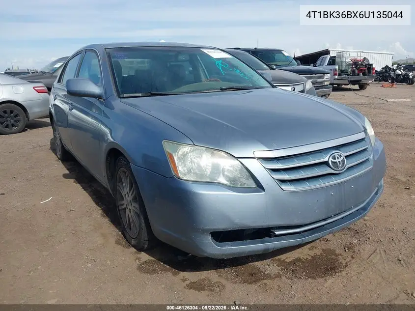 TOYOTA AVALON 2006, VIN 4T1BK36BX6U135044