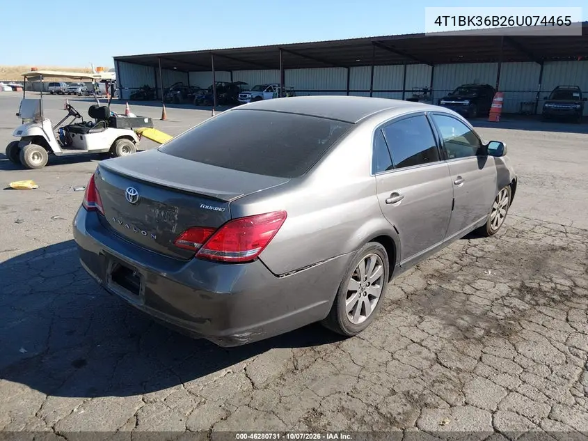 2006 TOYOTA AVALON VIN 4T1BK36B26U074465 — фото 4