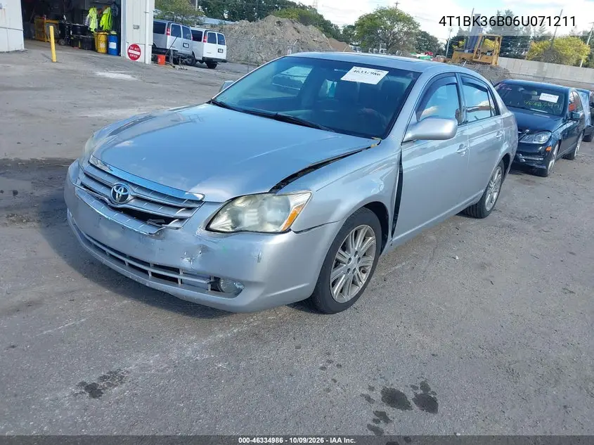 2006 TOYOTA AVALON VIN 4T1BK36B06U071211 — фото 2
