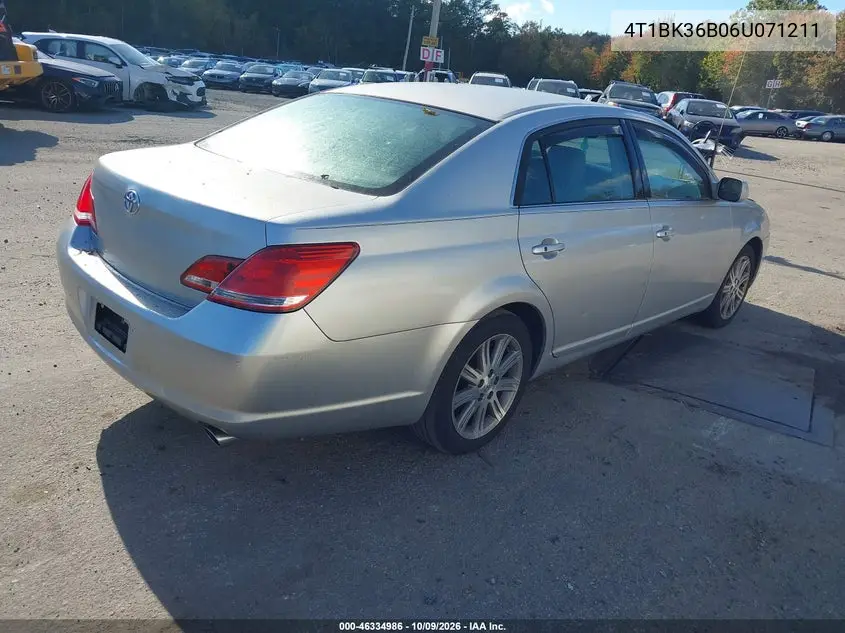 2006 TOYOTA AVALON VIN 4T1BK36B06U071211 — фото 4