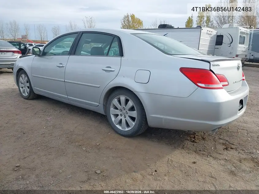 TOYOTA AVALON 2006, VIN 4T1BK36B56U142483