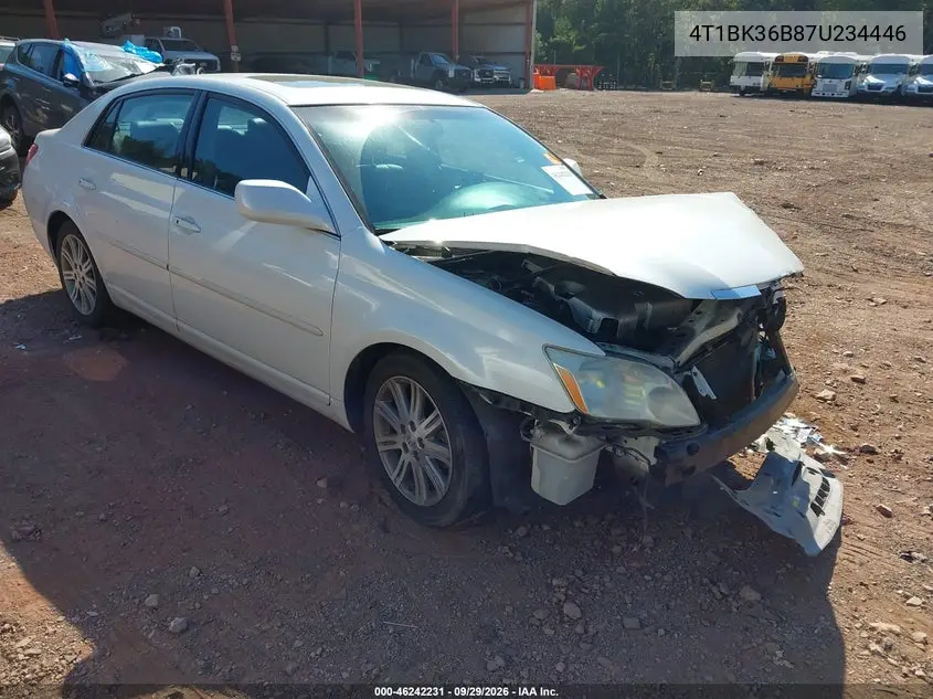 TOYOTA AVALON 2007, VIN 4T1BK36B87U234446