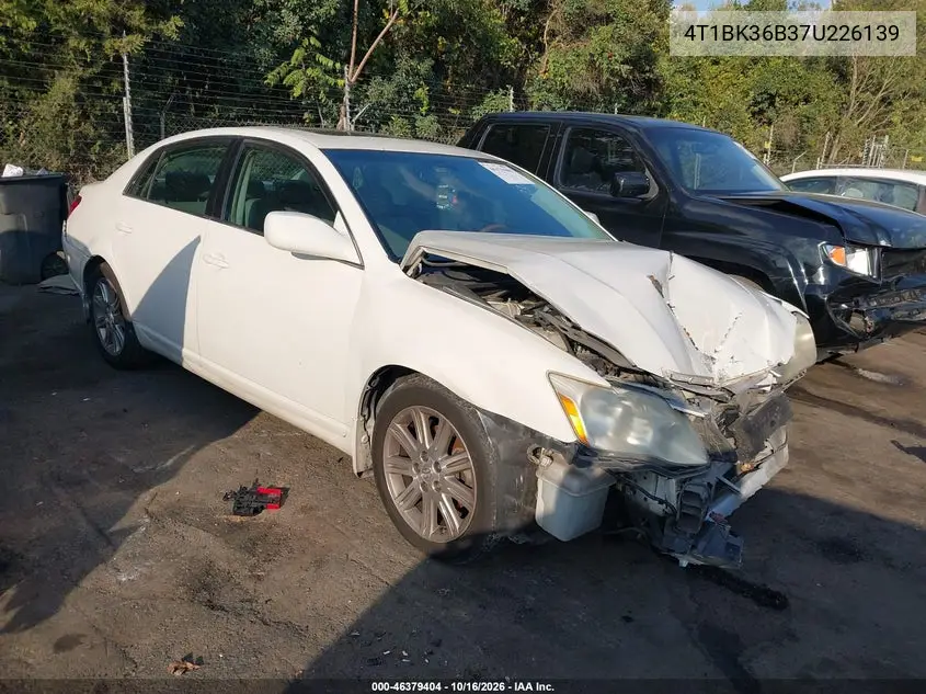 TOYOTA AVALON 2007, VIN 4T1BK36B37U226139