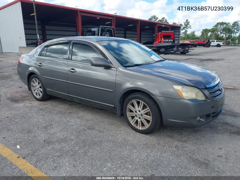 TOYOTA AVALON 2007, VIN 4T1BK36B57U230399
