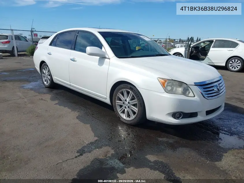 TOYOTA AVALON 2008, VIN 4T1BK36B38U296824