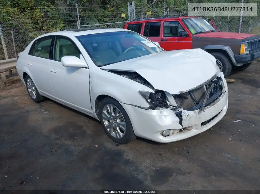 TOYOTA AVALON 2008, VIN 4T1BK36B48U277814
