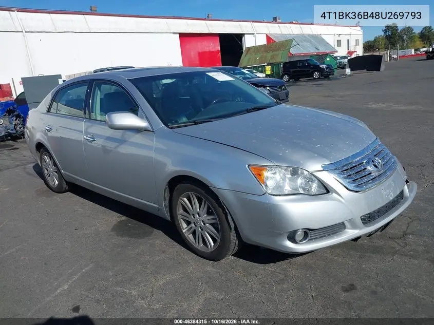 TOYOTA AVALON 2008, VIN 4T1BK36B48U269793