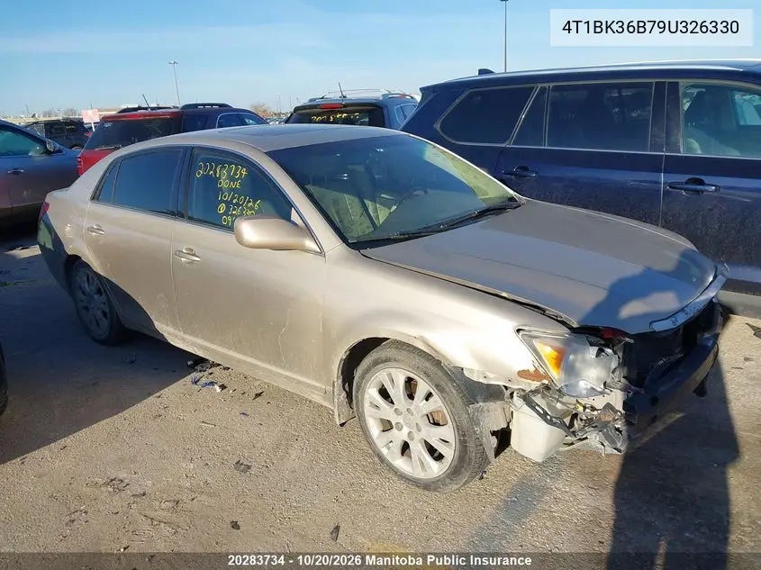 TOYOTA AVALON 2009, VIN 4T1BK36B79U326330