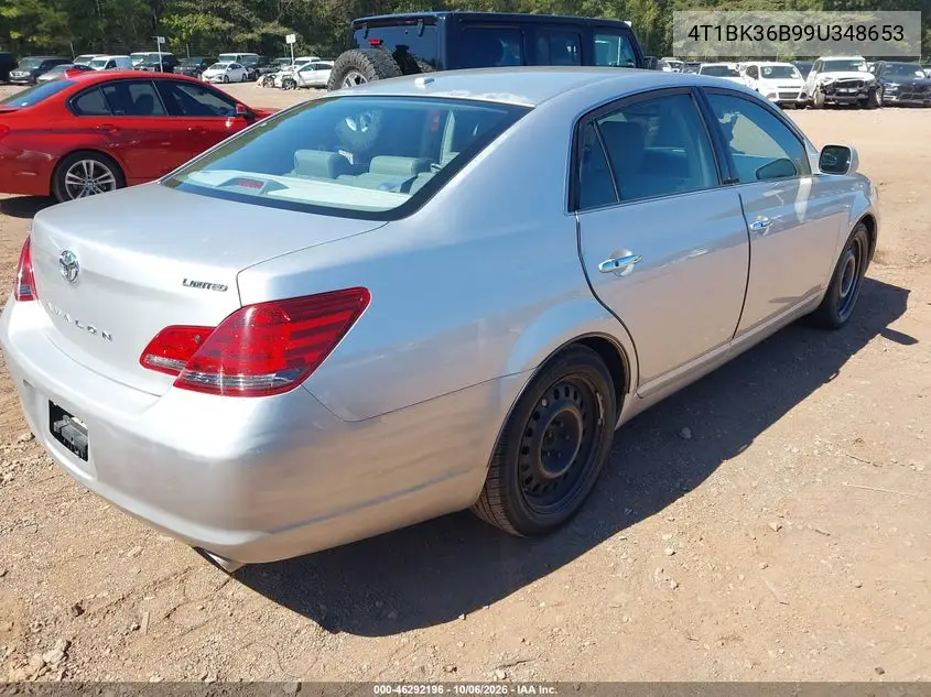 2009 TOYOTA AVALON VIN 4T1BK36B99U348653 — фото 4