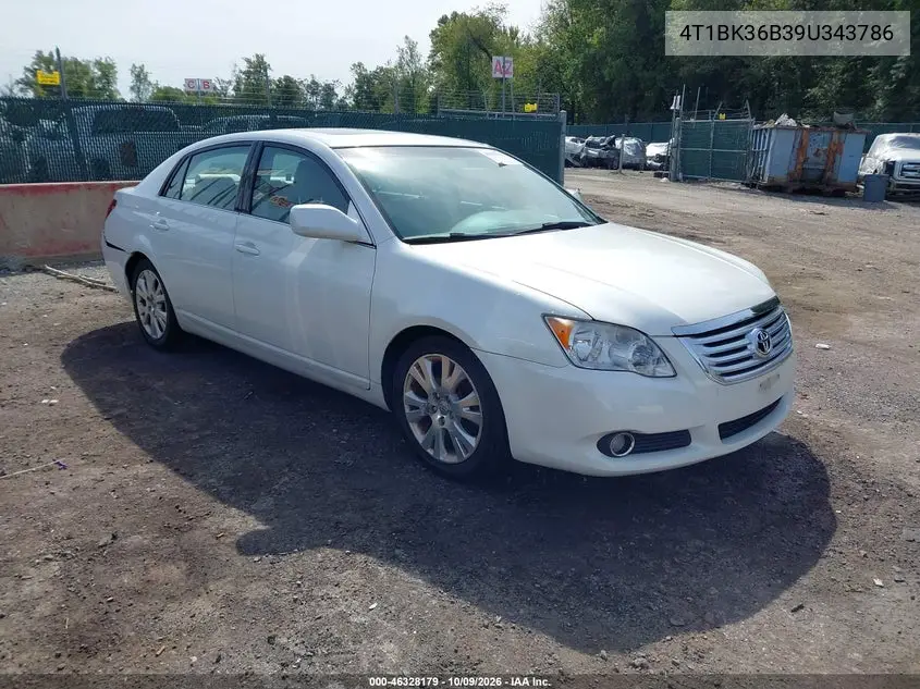 TOYOTA AVALON 2009, VIN 4T1BK36B39U343786
