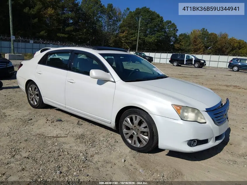 TOYOTA AVALON 2009, VIN 4T1BK36B59U344941