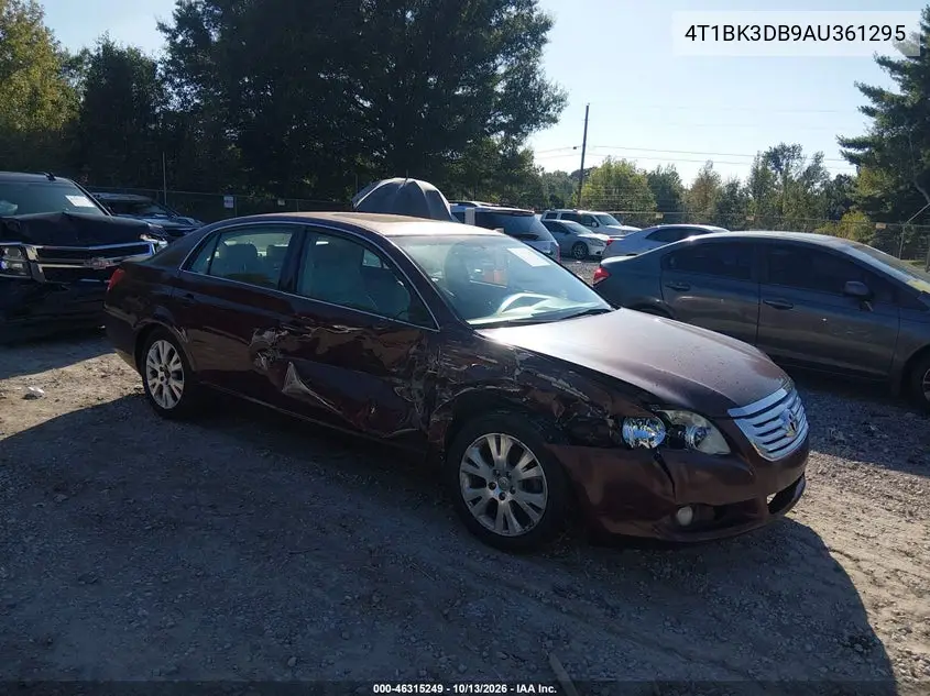 TOYOTA AVALON 2010, VIN 4T1BK3DB9AU361295