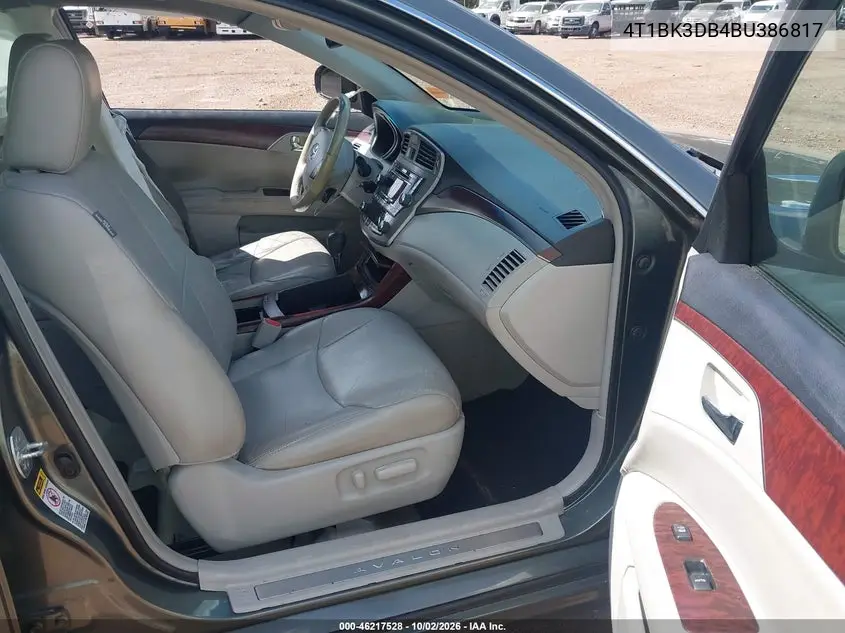 2011 TOYOTA AVALON VIN 4T1BK3DB4BU386817 — фото 5