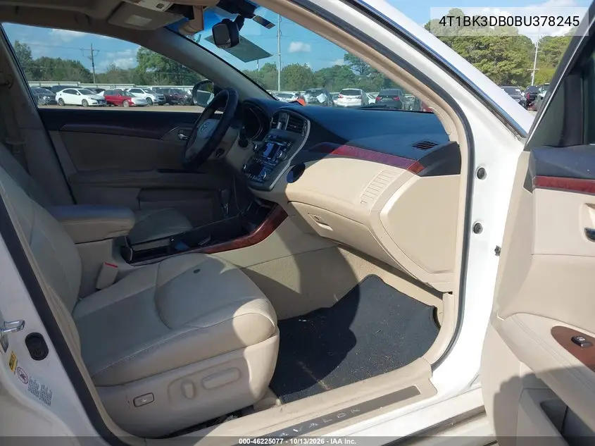 2011 TOYOTA AVALON VIN 4T1BK3DB0BU378245 — фото 5