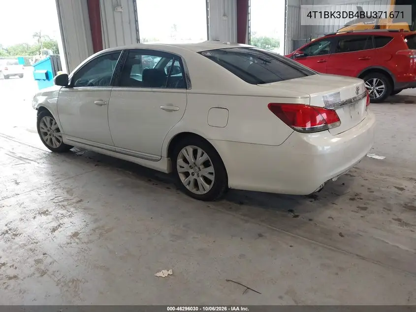 2011 TOYOTA AVALON VIN 4T1BK3DB4BU371671 — фото 3