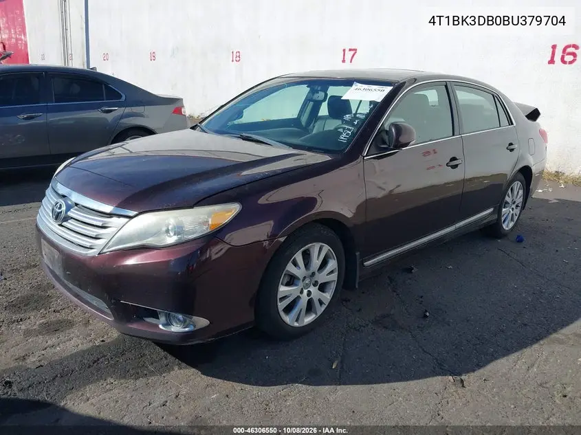 2011 TOYOTA AVALON VIN 4T1BK3DB0BU379704 — фото 2