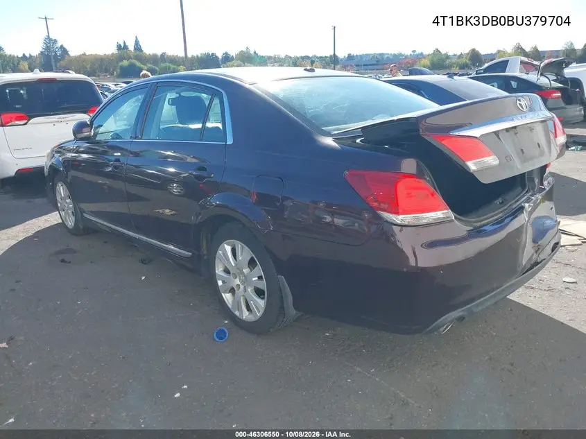 2011 TOYOTA AVALON VIN 4T1BK3DB0BU379704 — фото 3