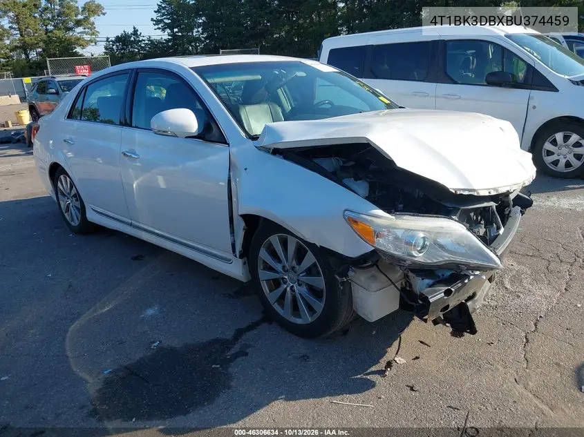 TOYOTA AVALON 2011, VIN 4T1BK3DBXBU374459