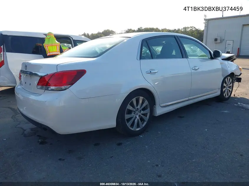 2011 TOYOTA AVALON VIN 4T1BK3DBXBU374459 — фото 4
