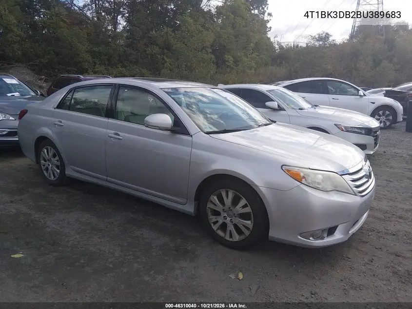 TOYOTA AVALON 2011, VIN 4T1BK3DB2BU389683