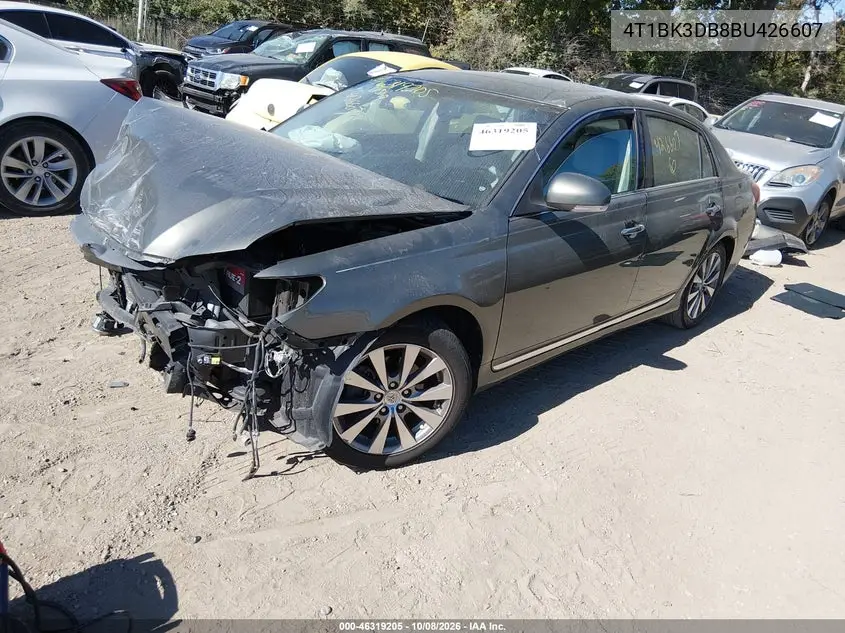 2011 TOYOTA AVALON VIN 4T1BK3DB8BU426607 — фото 2