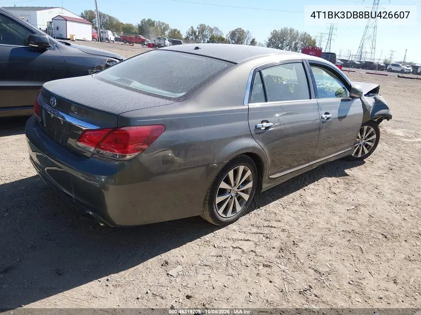 2011 TOYOTA AVALON VIN 4T1BK3DB8BU426607 — фото 4