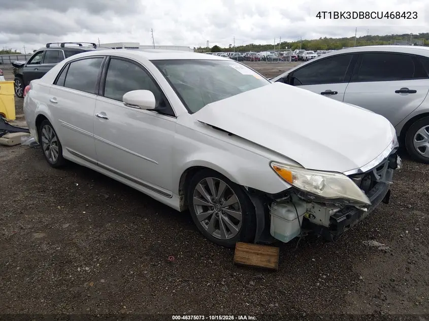 TOYOTA AVALON 2012, VIN 4T1BK3DB8CU468423